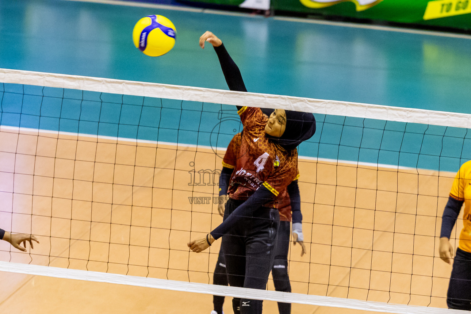 Day 2 of Women's Division of Milo VAM Cup 2024 held in Male', Maldives on Wednesday, 9th July 2024 at Social Center Indoor Hall Photos By: Nausham Waheed / images.mv