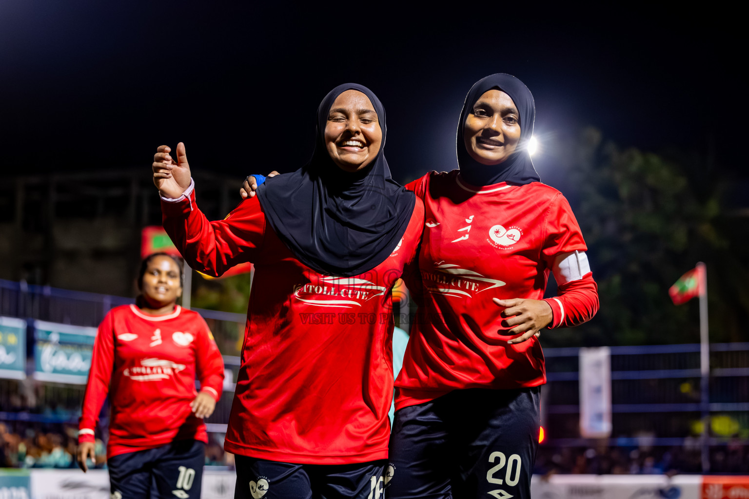 Goidhoo vs Dhonfan in the finals of Better in Baa Futsal Fiesta 2025 woman's division held in B. Eydhafushi, Maldives on Monday, 17th November 2025. Photos: Nausham Waheed / images.mv