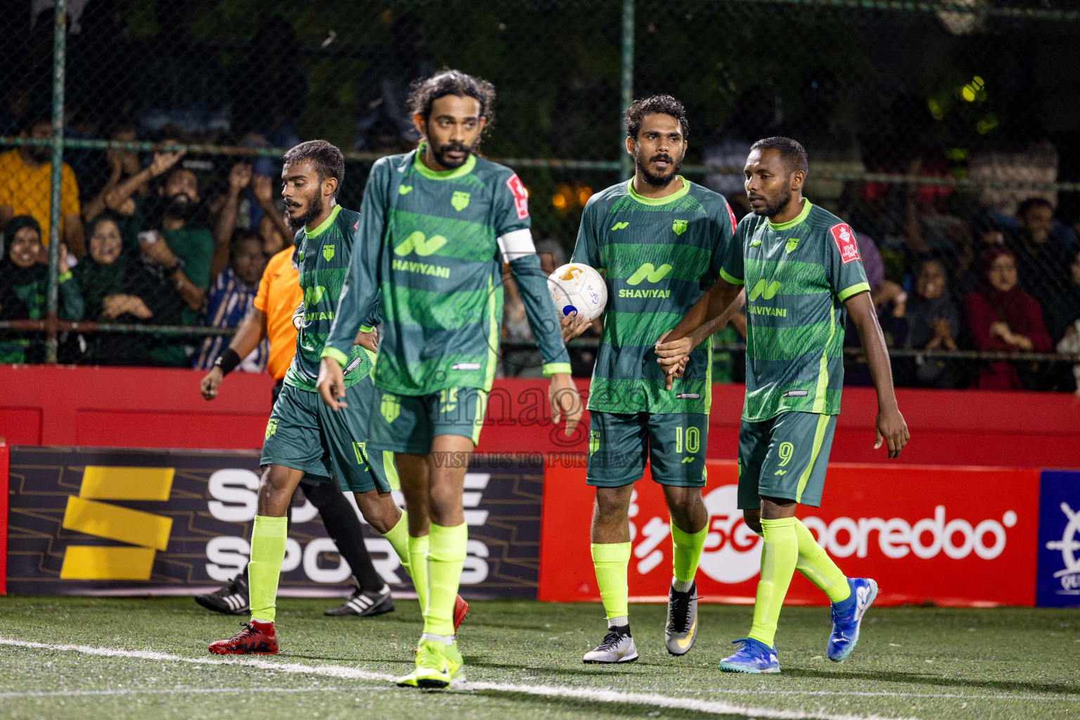 Th. Kinbidhoo VS Th. Dhiyamigili in Day 18 of Golden Futsal Challenge 2025 was held on Wednesday, 22nd January 2025, in Hulhumale', Maldives. Photos: Nausham Waheed / images.mv