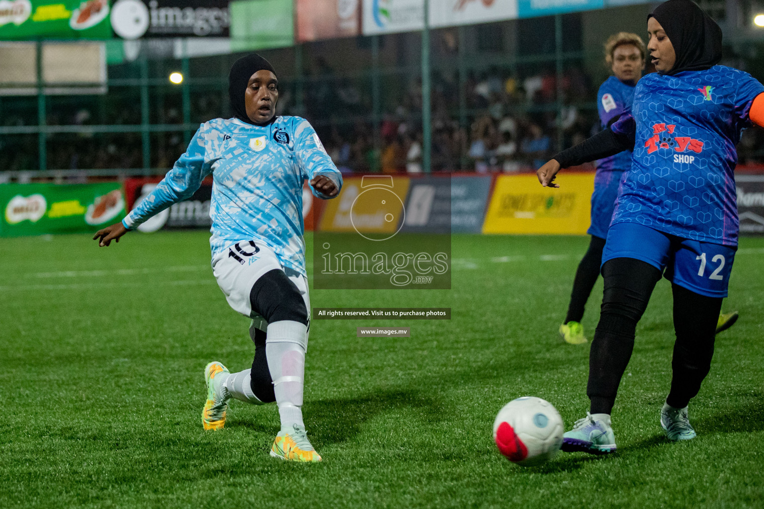 MPL vs Club MYS in Eighteen Thirty Women's Futsal Fiesta 2022 was held in Hulhumale', Maldives on Monday, 21st October 2022. Photos: Hassan Simah / images.mv