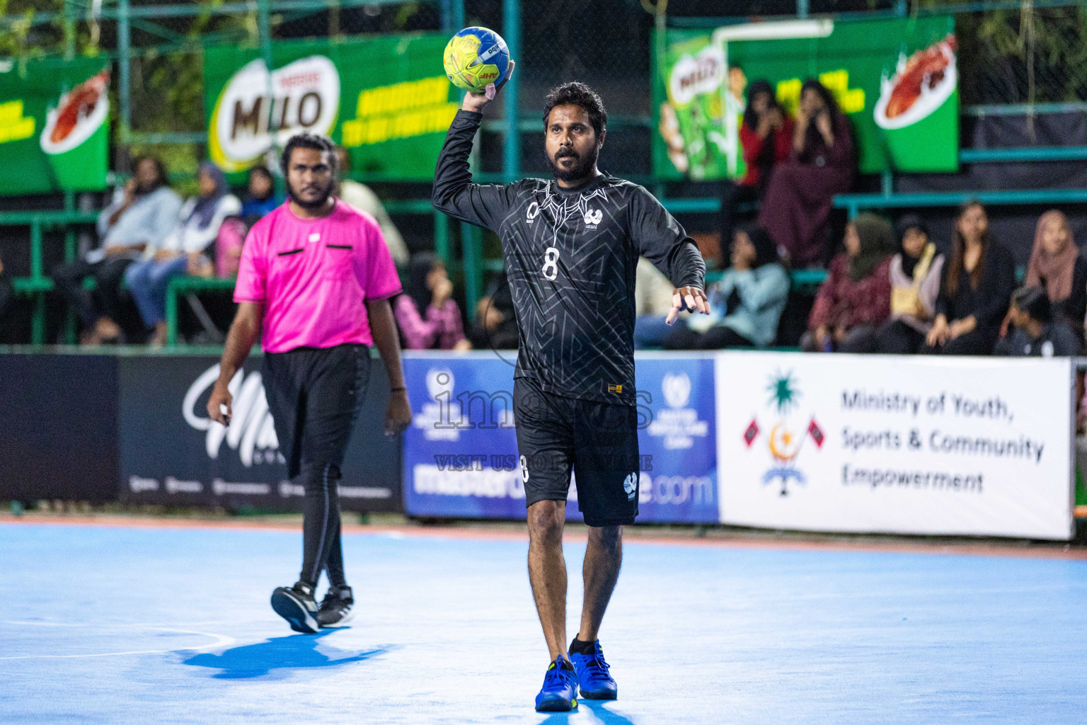 Day 14 of 10th National Handball Tournament 2023, held in Handball ground, Male', Maldives on Monday, 11th December 2023 Photos: Nausham Waheed/ Images.mv