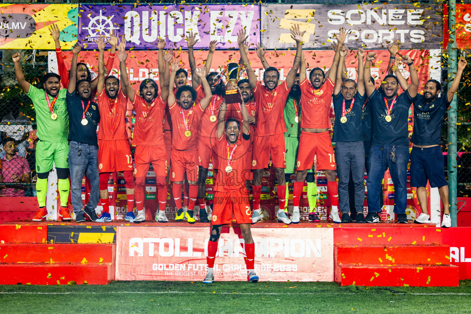 GA Villingili VS V GA Dhevvadhoo in Gaafu Alif Atoll Final on Day 23 of Golden Futsal Challenge 2025 was held on Monday , 27th January 2025, in Hulhumale', Maldives. Photos: Nausham Waheed / images.mv