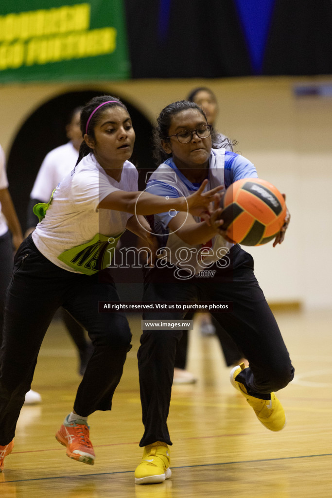 Club Green Streets vs Mahibadhoo in the Milo National Netball Tournament 2022 on 20 July 2022, held in Social Center, Male', Maldives. Photographer: Shuu / Images.mv