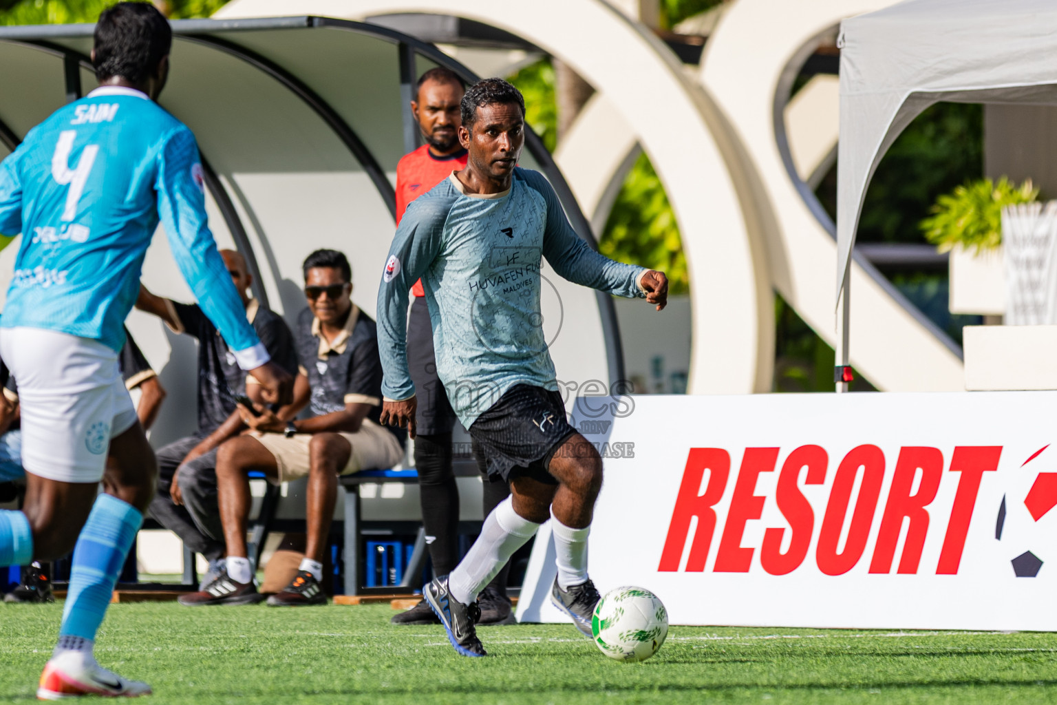 Oblu Helengeli vs Huvafen Fushi in Resort League 2025 (North Male Zone) day 5 was held on Sunday, 7th September 2025 in One And Only Reethi Rah Maldives Resort, Photos: Areef Adam / images.mv