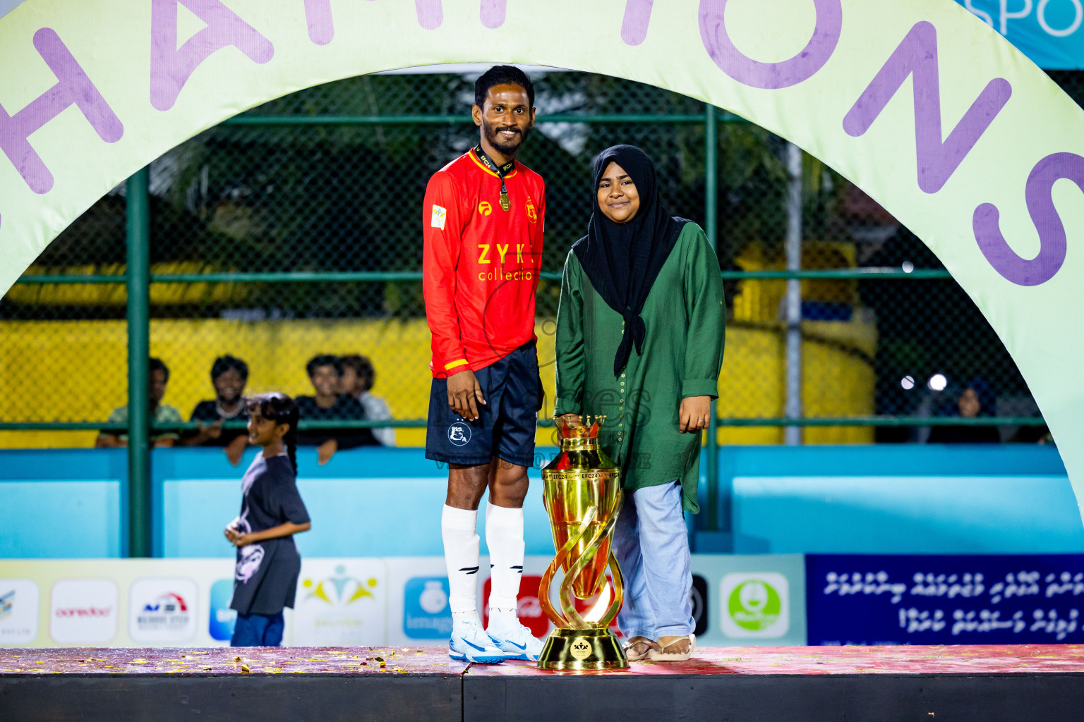 Dee Ess Kay vs Kovigoani in Final of Laamehi Dhiggaru Ekuveri Futsal Challenge 2024 was held on Wednesday, 31st July 2024, at Dhiggaru Futsal Ground, Dhiggaru, Maldives Photos: Nausham Waheed / images.mv