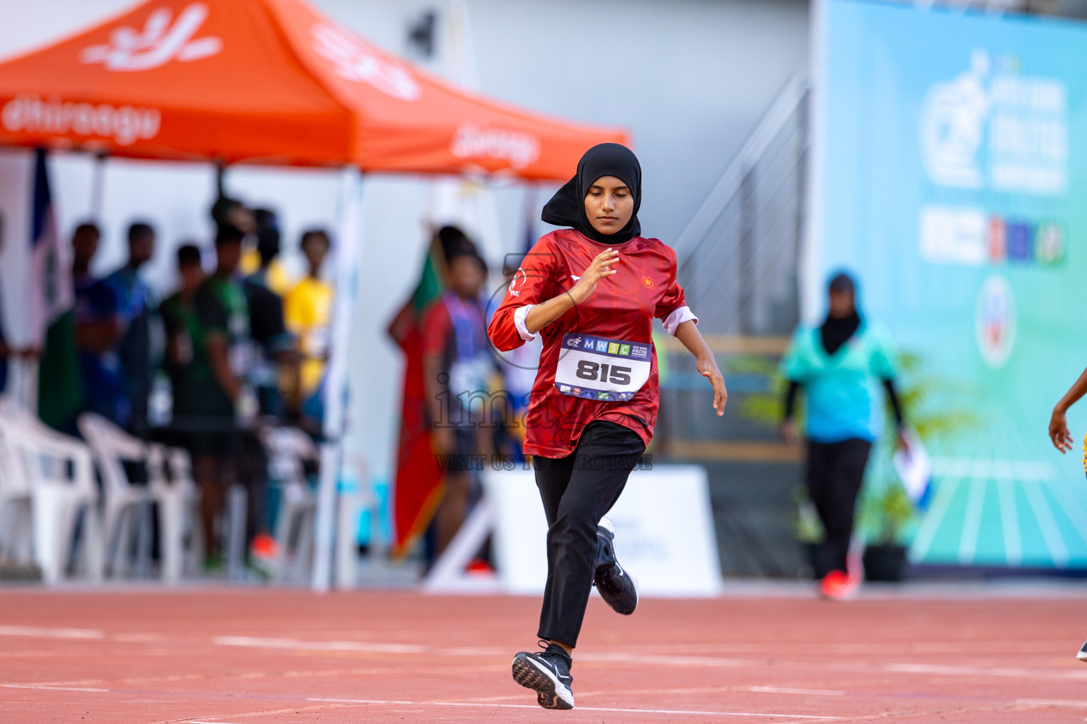 Day 2 of MWSC Interschool Athletics Championships 2024 held in Hulhumale Running Track, Hulhumale, Maldives on Sunday, 10th November 2024. Photos by: Ismail Thoriq / Images.mv