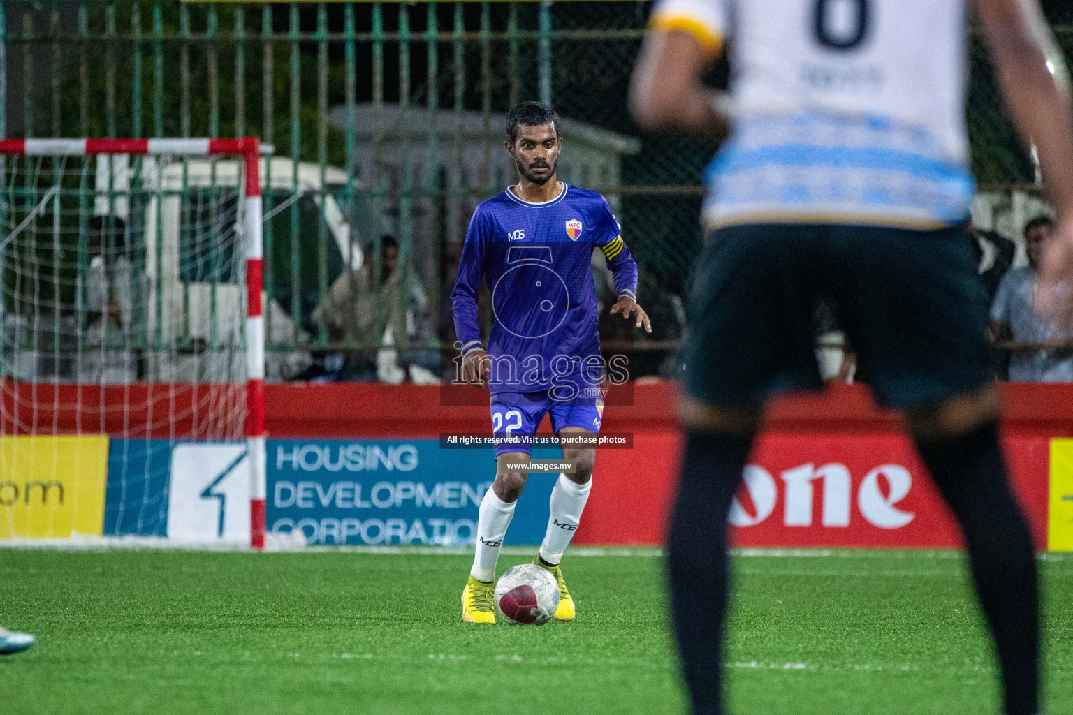 GA. Maamendhoo vs GA. Nilandhoo in Day 7 of Golden Futsal Challenge 2023 on 11 February 2023 in Hulhumale, Male, Maldives