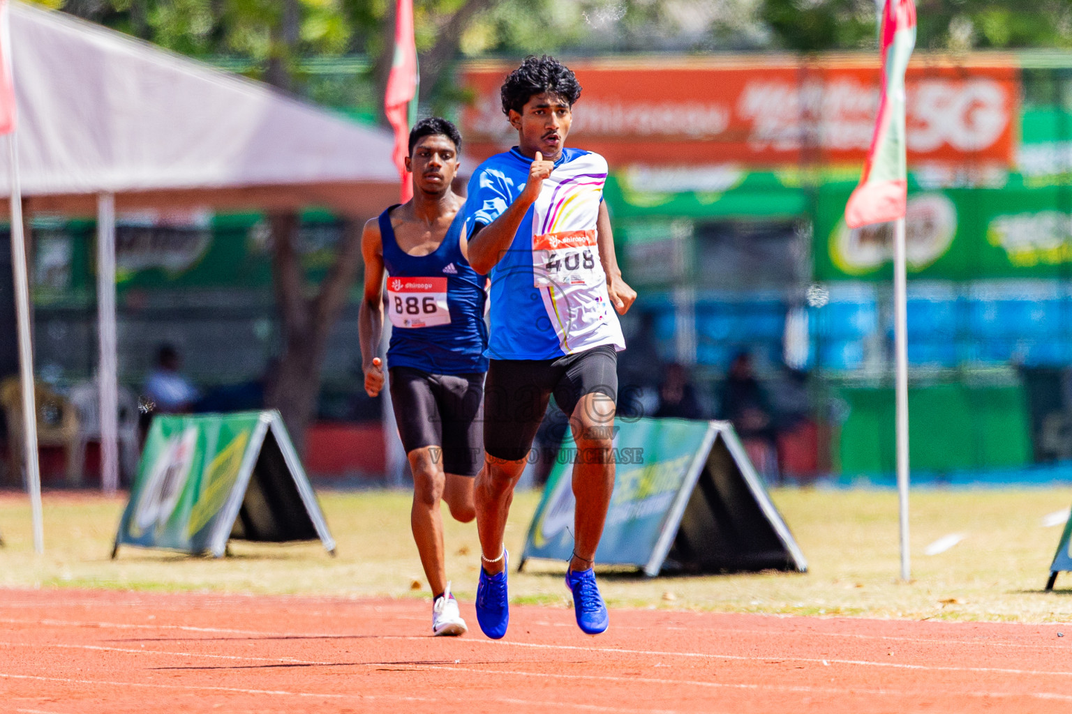 Day 2 of Inter-school Athletics Championship 2025 held in Ekuveni Synthetic Track, Male', Maldives on Tuesday, 07th October 2025. Photos by: Areef Adam / Images.mv
