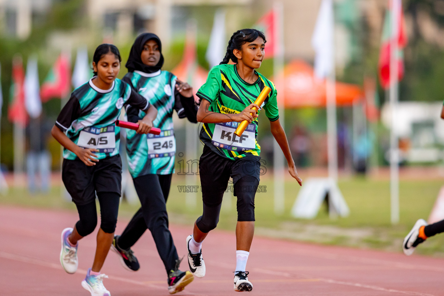 Day 4 of MWSC Interschool Athletics Championships 2024 held in Hulhumale Running Track, Hulhumale, Maldives on Tuesday, 12th November 2024. Photos by: Nausham Waheed / Images.mv