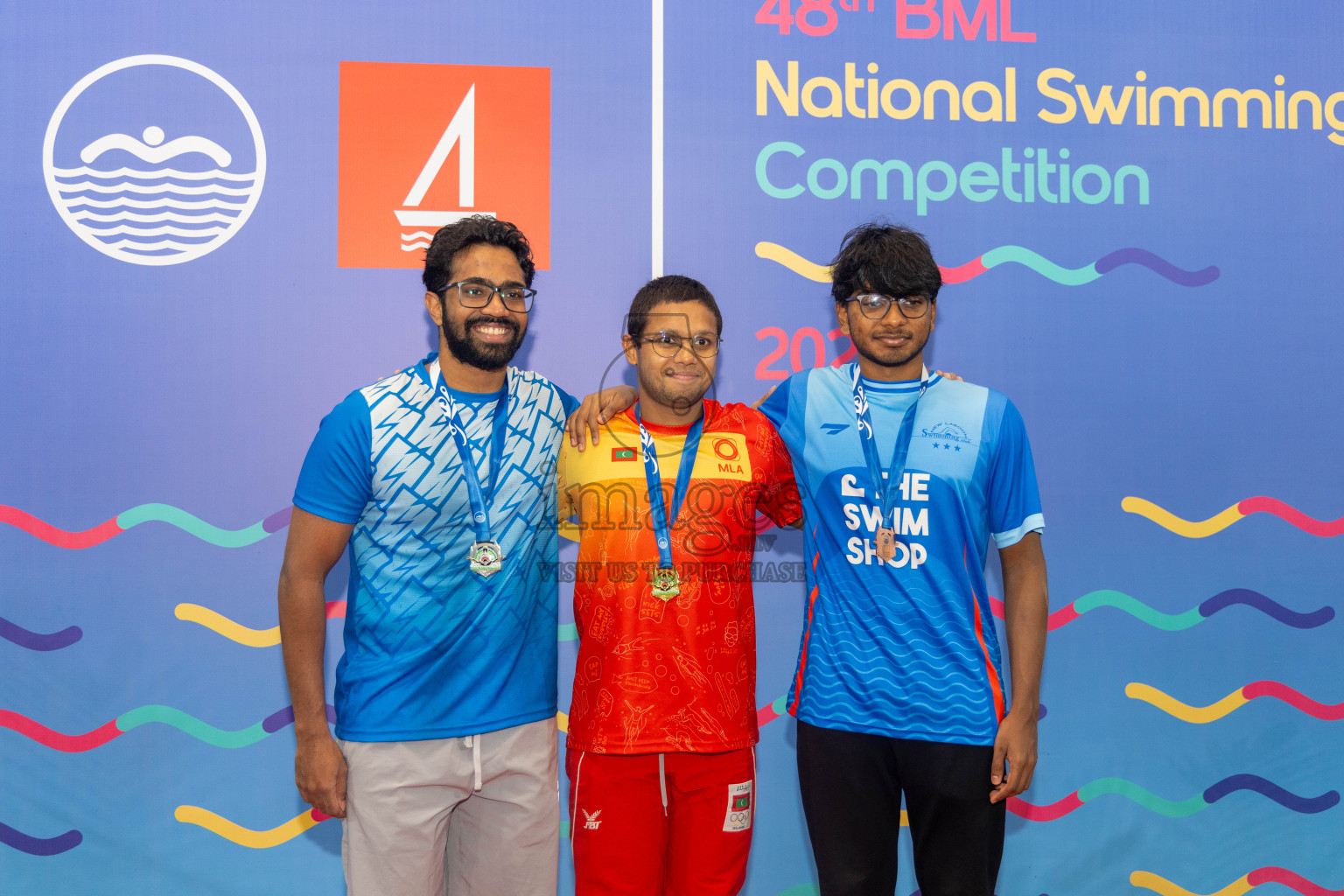 Day 6 of National Swimming Competition 2024 held in Hulhumale', Maldives on Wednesday, 18th December 2024. Photos: Mohamed Mahfooz Moosa / images.mv