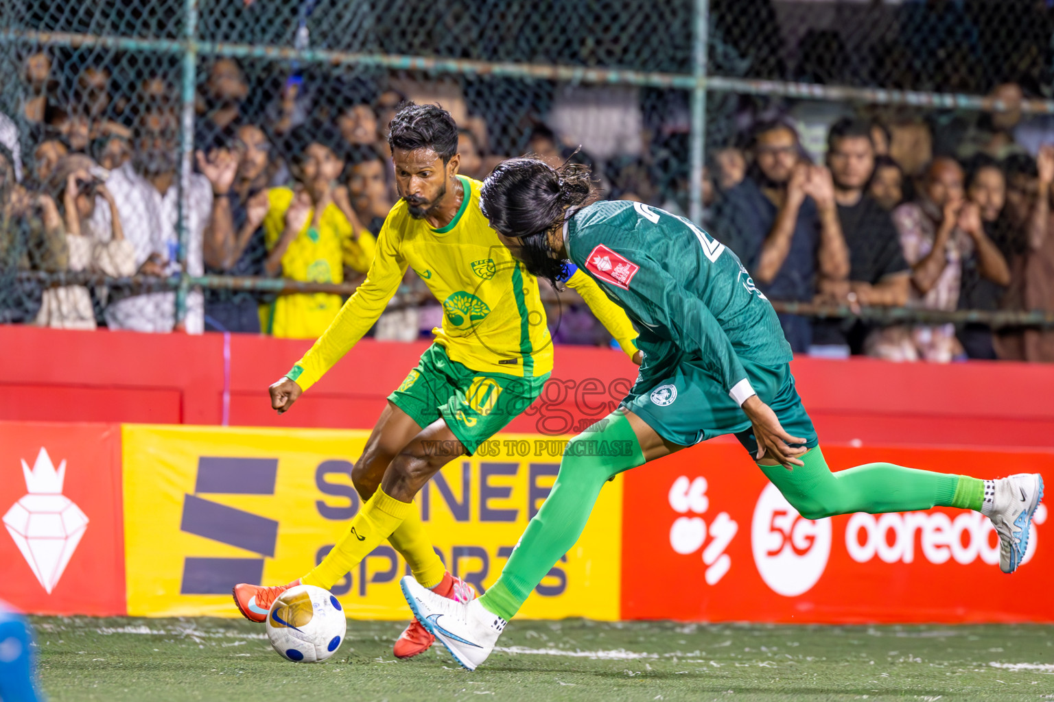 Dhandimagu vs GDh Vaadhoo in Zone Round on Day 28 of Golden Futsal Challenge 2025 was held on Saturday , 1st February 2025, in Hulhumale', Maldives. Photos: Ismail Thoriq / images.mv