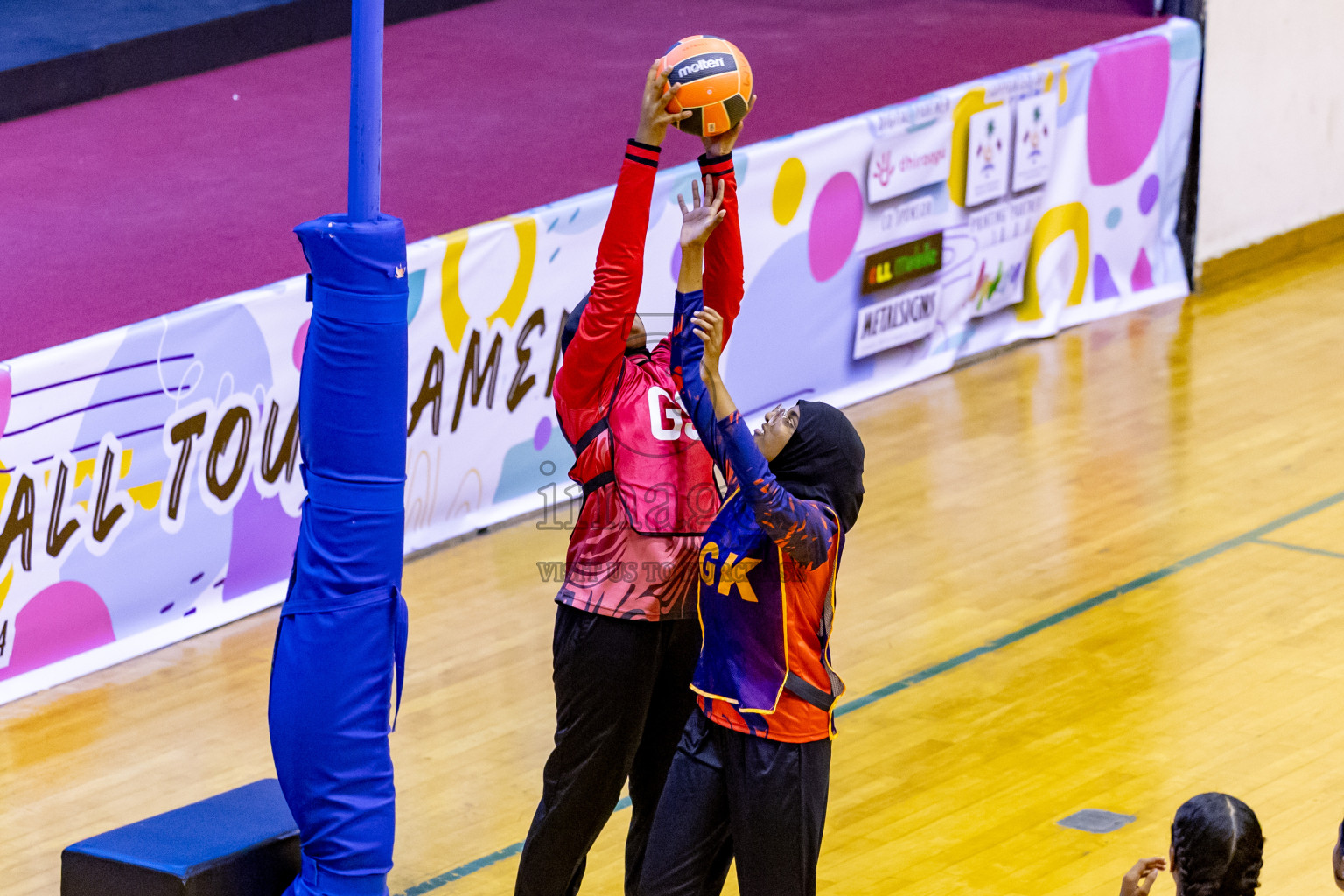 Day 8 of 25th Inter-School Netball Tournament was held in Social Center at Male', Maldives on Sunday, 18th August 2024. Photos: Nausham Waheed / images.mv