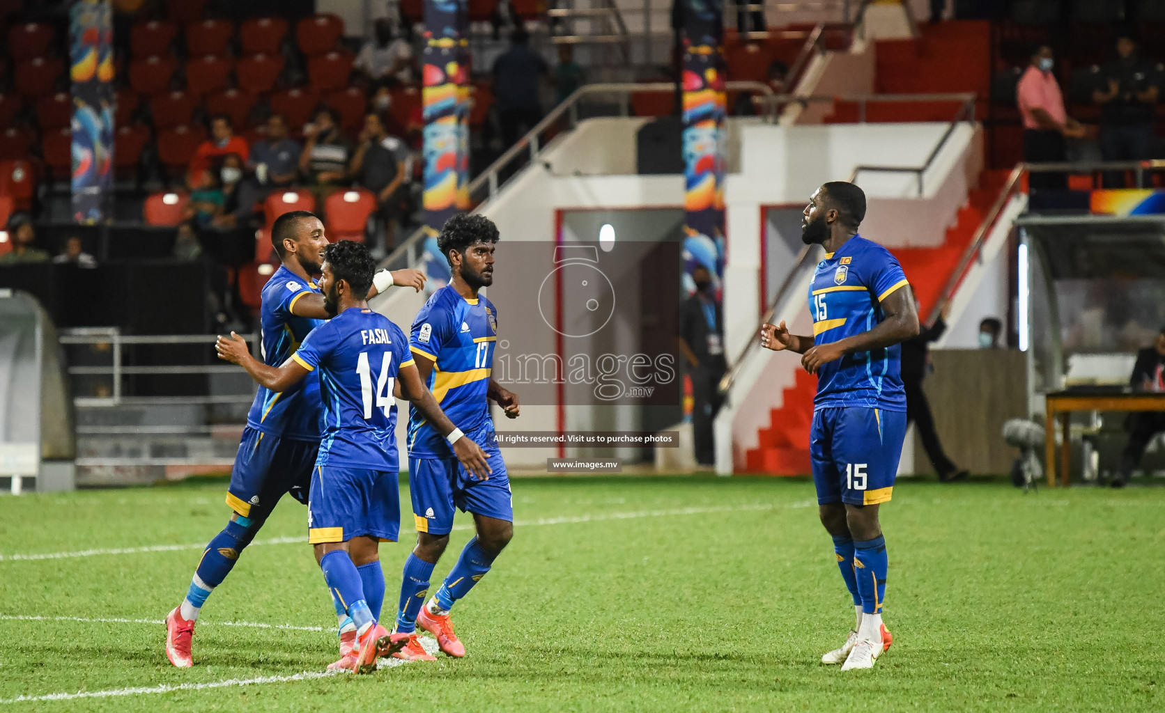 Nepal vs Sri Lanka in SAFF Championship 2021 held on 4th October 2021 in Galolhu National Stadium, Male', Maldives