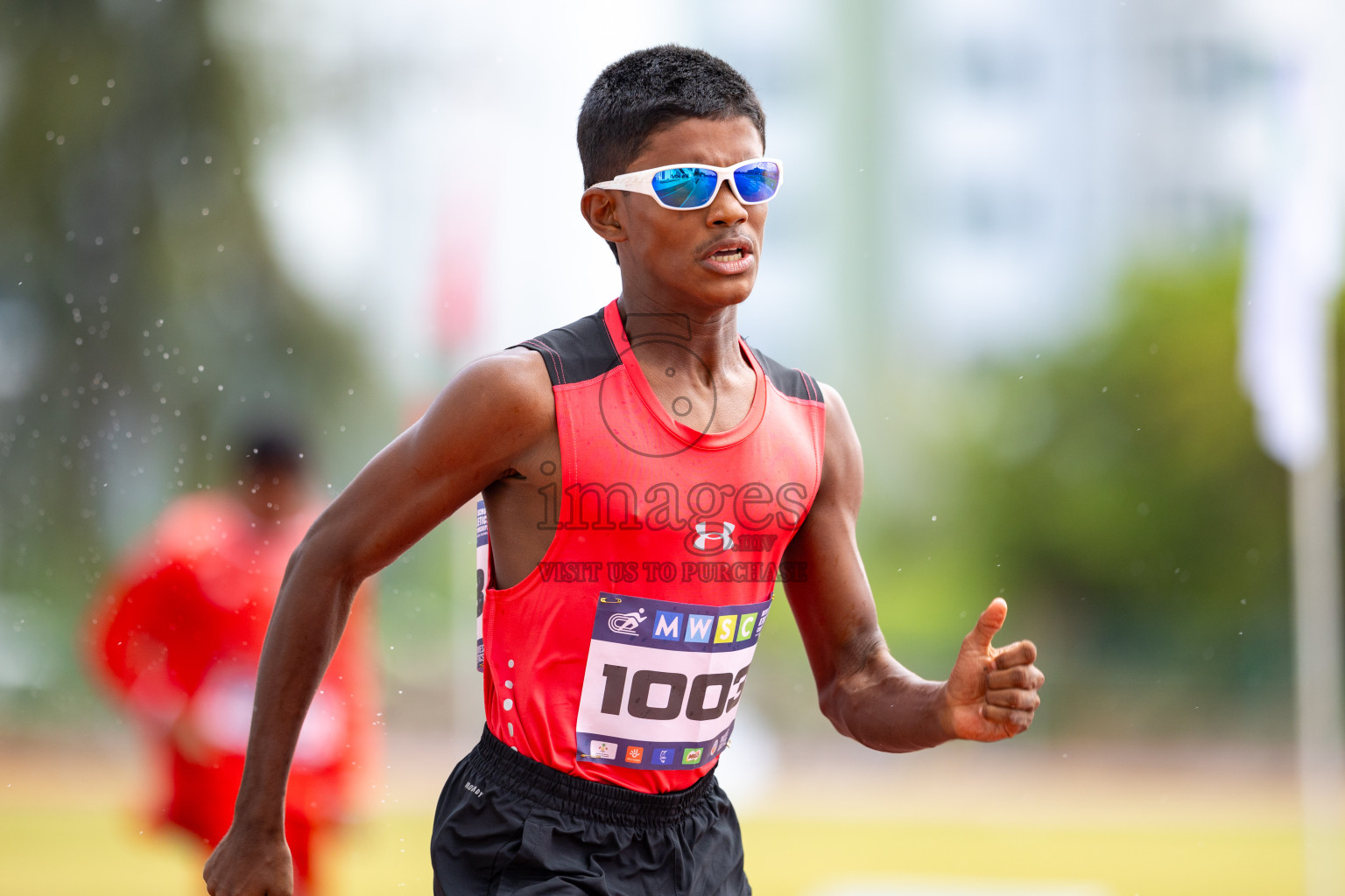 Day 1 of MWSC Interschool Athletics Championships 2024 held in Hulhumale Running Track, Hulhumale, Maldives on Saturday, 9th November 2024. 
Photos by: Ismail Thoriq / images.mv