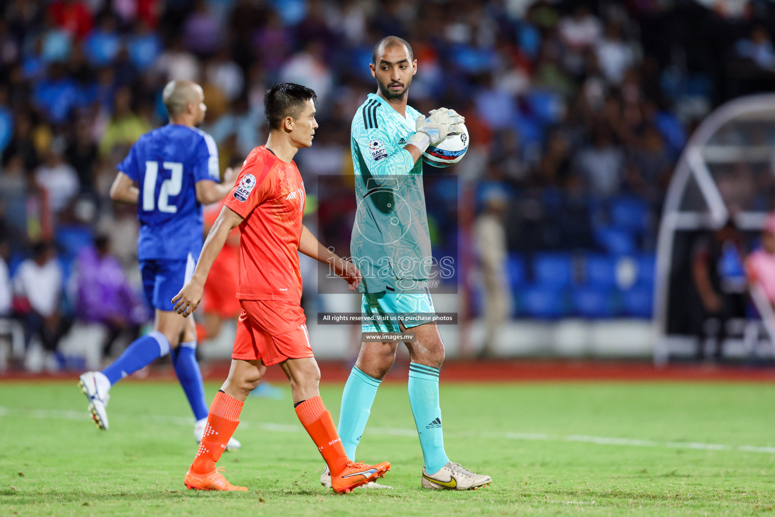 Kuwait vs India in the Final of SAFF Championship 2023 held in Sree Kanteerava Stadium, Bengaluru, India, on Tuesday, 4th July 2023. Photos: Nausham Waheed / images.mv