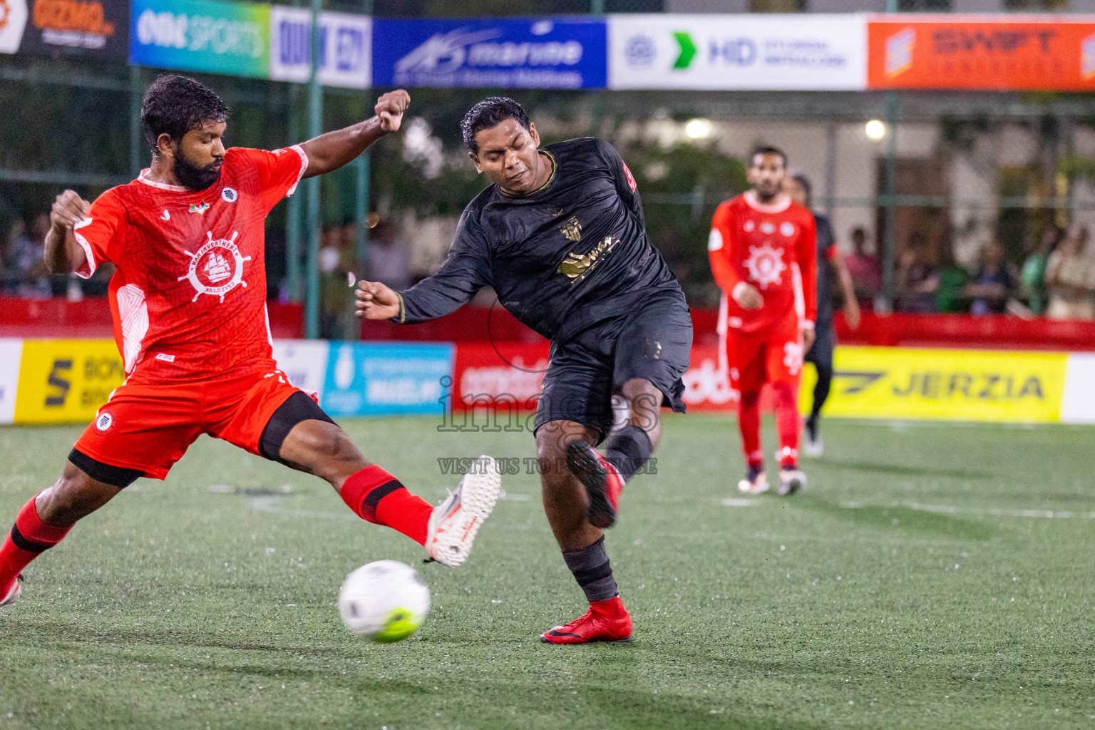 HA Maarandhoo vs HA Utheem in Day 17 of Golden Futsal Challenge 2024 was held on Wednesday, 31st January 2024, in Hulhumale', Maldives Photos: Hassan Simah / images.mv