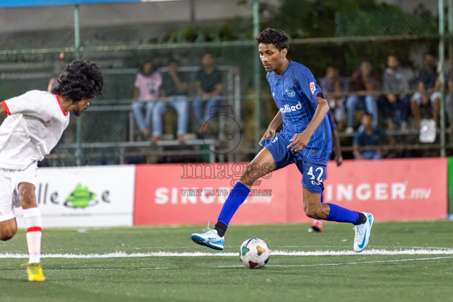 Team Allied vs Club Aasandha in Club Maldives Cup 2024 held in Rehendi Futsal Ground, Hulhumale', Maldives on Monday, 23rd September 2024. 
Photos: Mohamed Mahfooz Moosa / images.mv