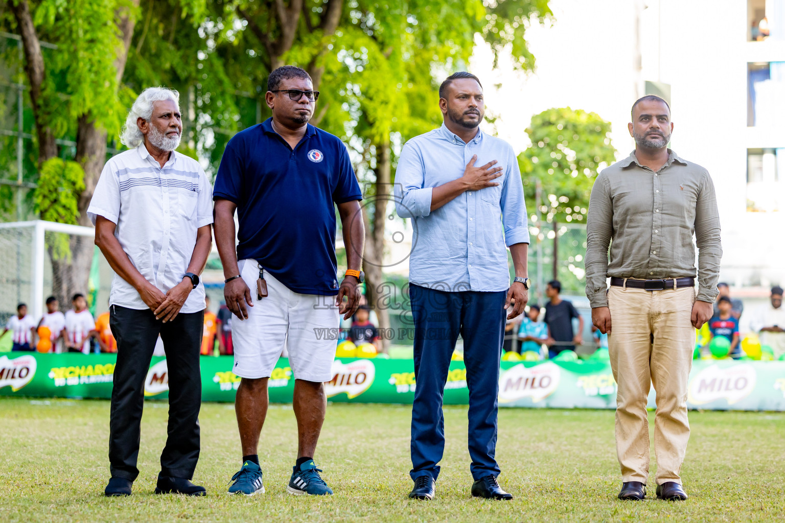 Day 3 of MILO Academy Championship 2025 (U-12) was held at Henveiru Stadium in Male', Maldives on Saturday, 3rd May 2025. Photos: Nausham Waheed / images.mv