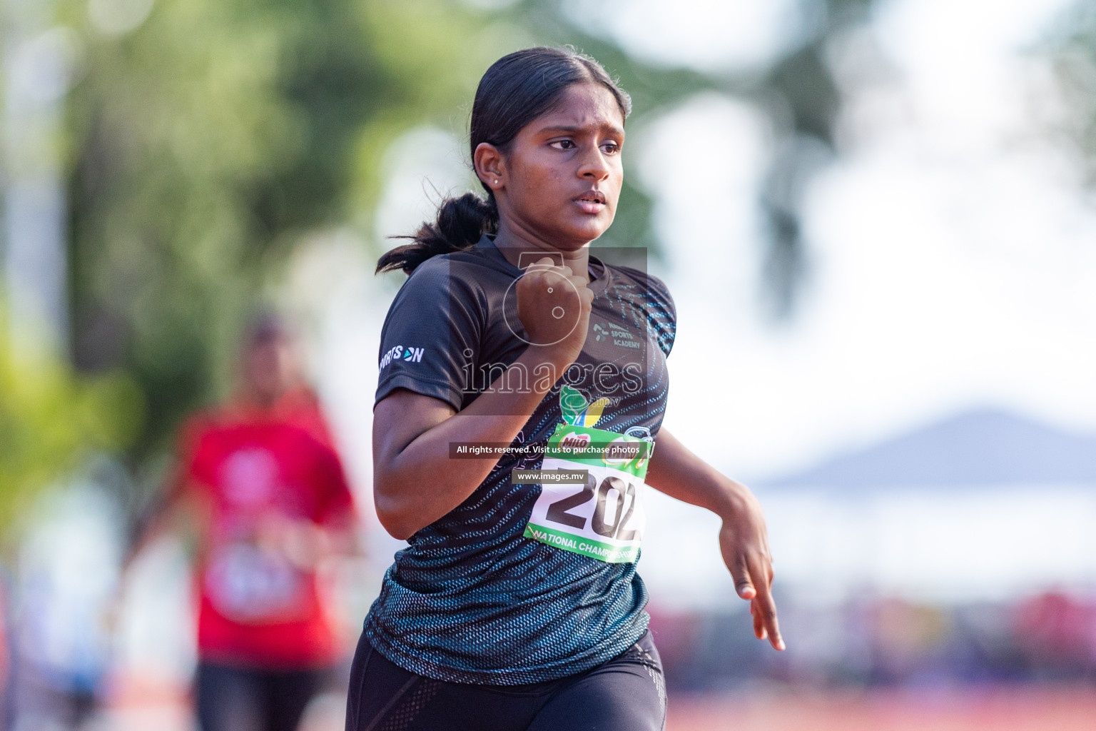 Day 3 of National Athletics Championship 2023 was held in Ekuveni Track at Male', Maldives on Saturday, 25th November 2023. Photos: Nausham Waheed / images.mv