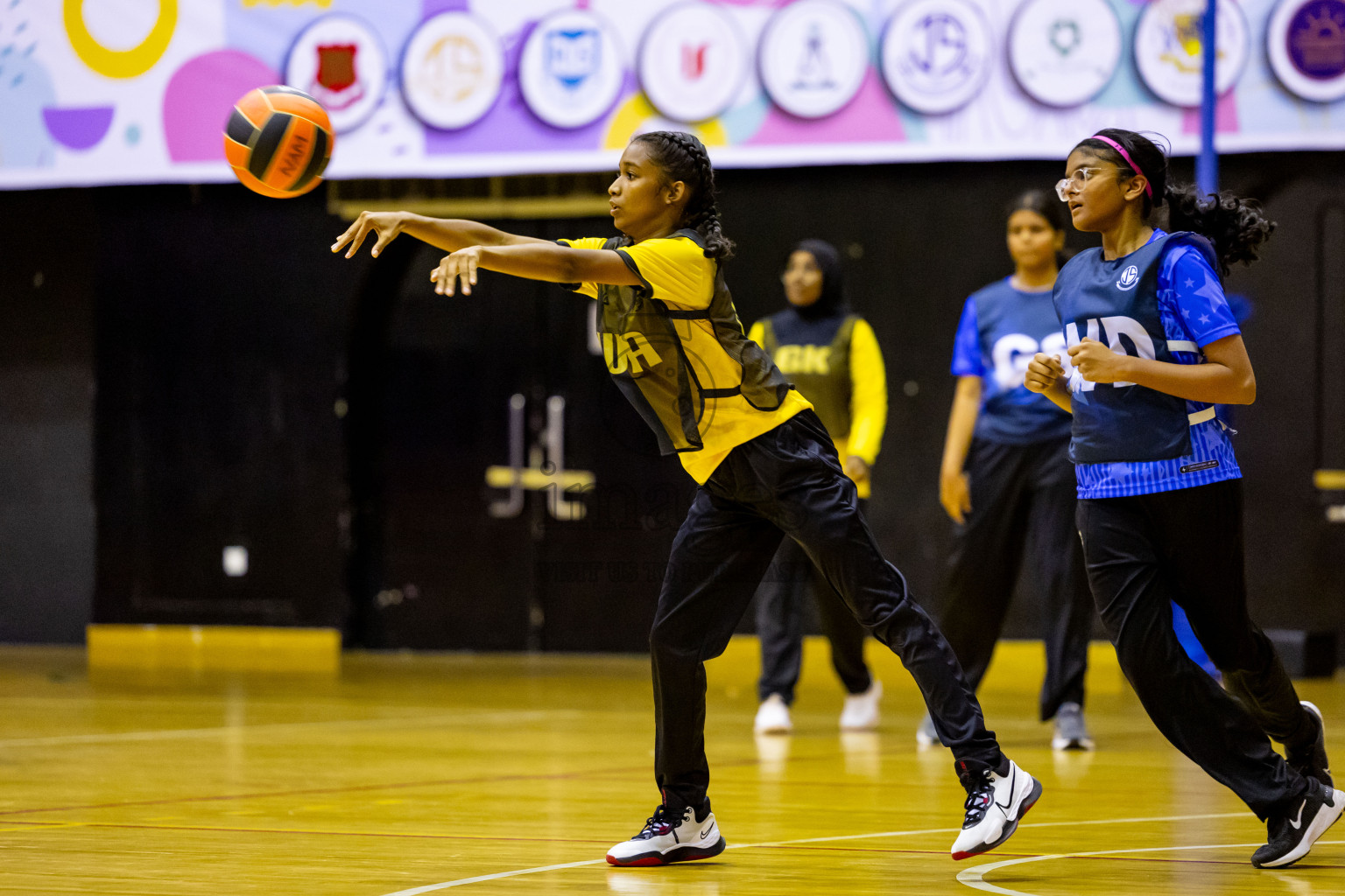 Day 7 of 25th Inter-School Netball Tournament was held in Social Center at Male', Maldives on Saturday, 17th August 2024. Photos: Nausham Waheed / images.mv