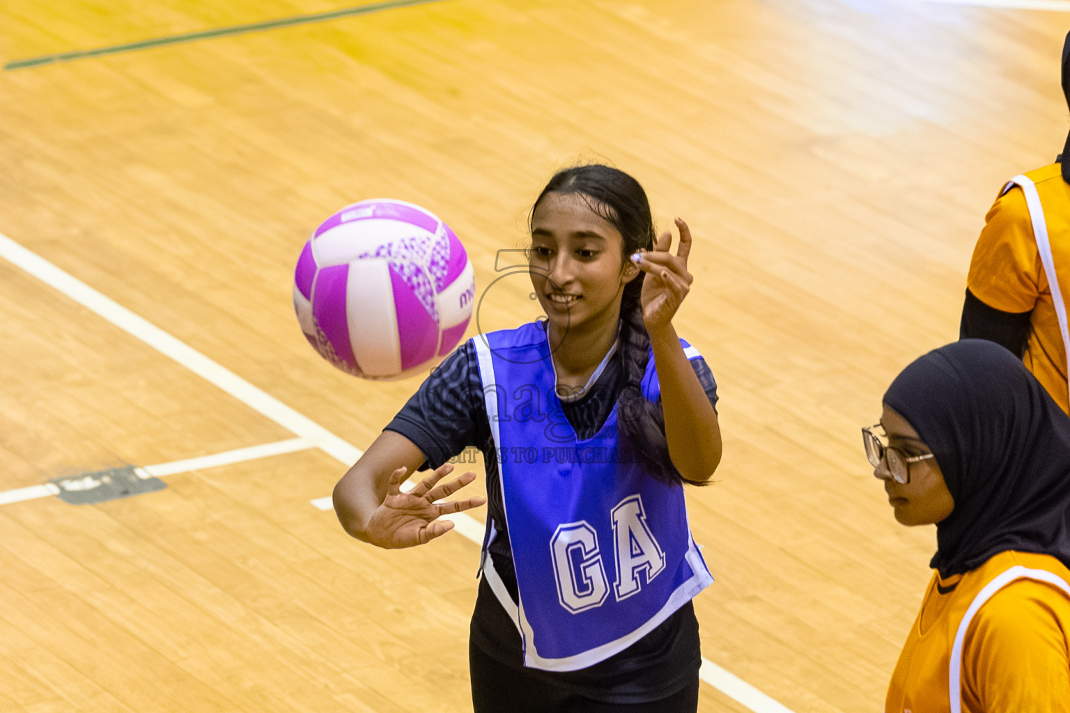 SC Shining Star vs Youth United SC in Day 9 of 24th Milo Netball Association Championship was held in Social Center at Male', Maldives on Tuesday, 9th September 2025. Photos: Mohamed Mahfooz Moosa / images.mv
