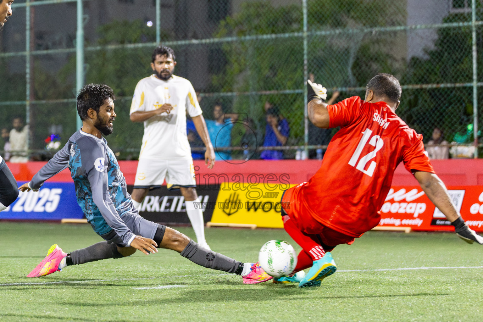 Hajj Club vs Silver Sands in Day 2 of Office League 2025 was held on Thursday, 17th April 2025 in Hulhumale', Maldives. Photos: Mohamed Mahfooz Moosa / images.mv