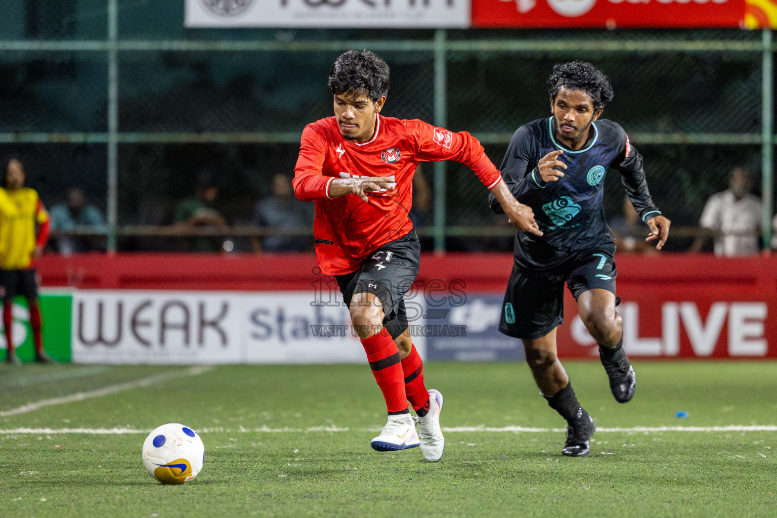 Sh Maroshi vs Sh Feydhoo in Day 11 of Golden Futsal Challenge 2025 was held on Wednesday, 15th January 2025, in Hulhumale', Maldives Photos: Mohamed Mahfooz Moosa / images.mv