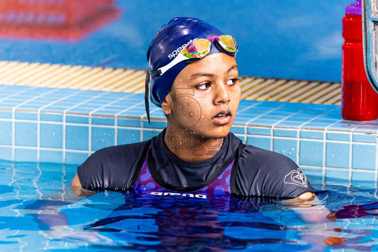 Day 5 of 1st National Short Course Swimming Competition held in Hulhumale', Maldives on Wednesday, 18th June 2025. Photos: Nausham Waheed / images.mv