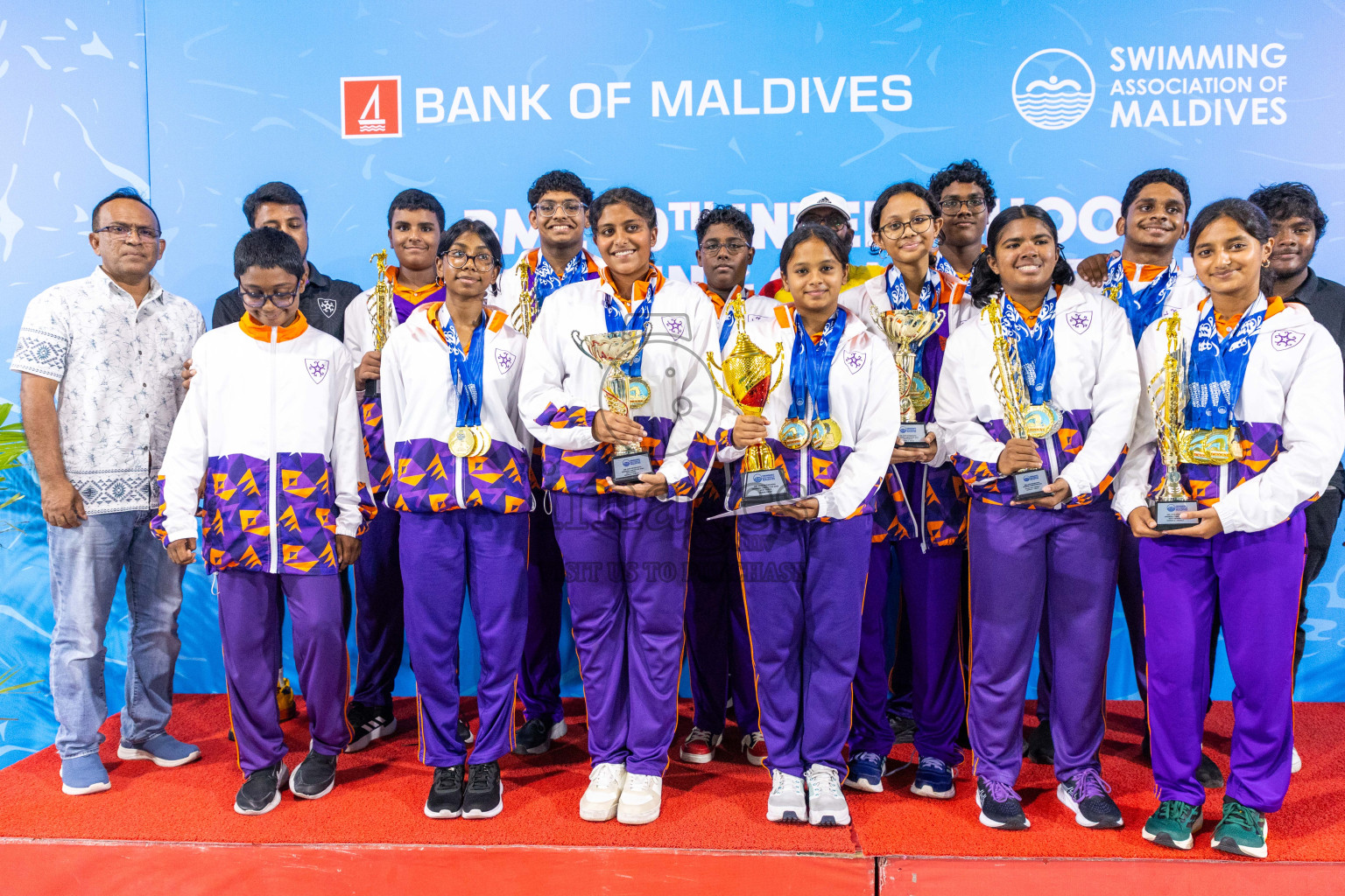 Closing ceremony of BML 20th Inter-School Swimming Competition was held in Hulhumale' Swimming Complex on Saturday, 19th October 2024. 
Photos: Ismail Thoriq