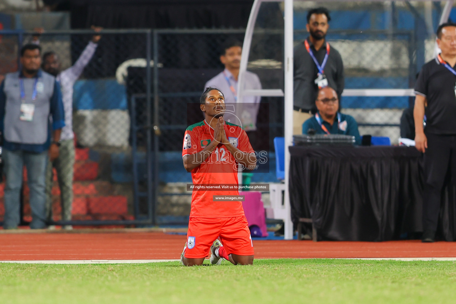 Bhutan vs Bangladesh in SAFF Championship 2023 held in Sree Kanteerava Stadium, Bengaluru, India, on Wednesday, 28th June 2023. Photos: Nausham Waheed / images.mv