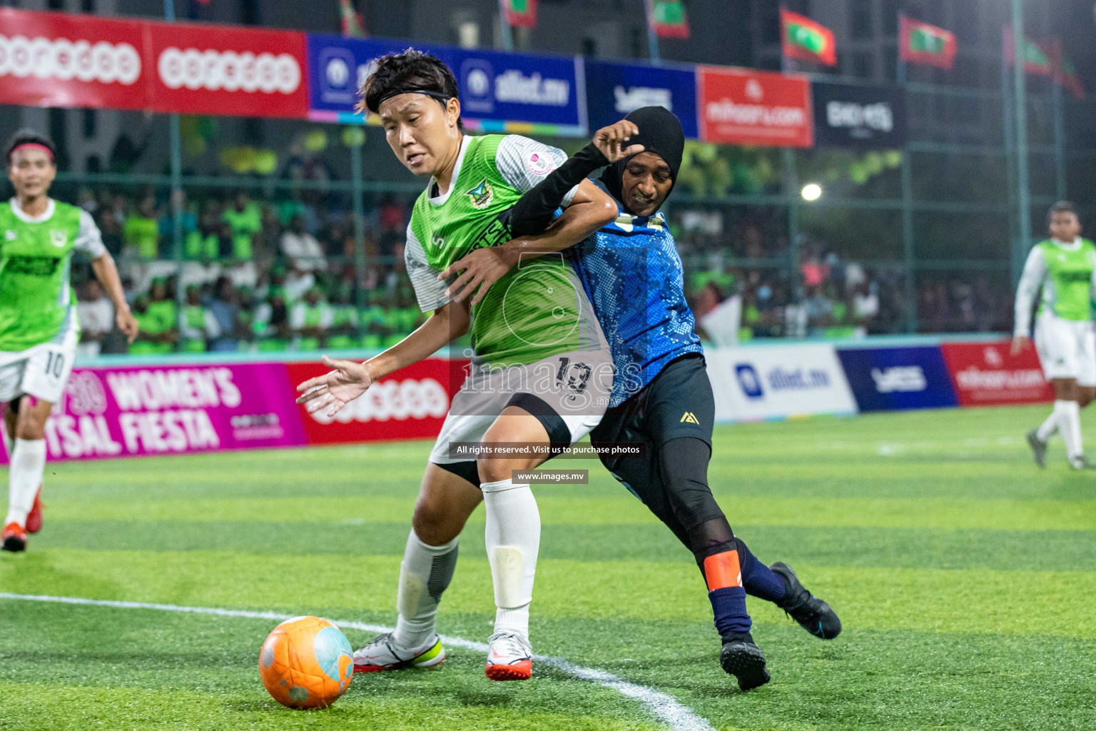 orts Limited vs WAMCO - in the Finals 18/30 Women's Futsal Fiesta 2021 held in Hulhumale, Maldives on 18 December 2021. Photos by Shuu Abdul Sattar