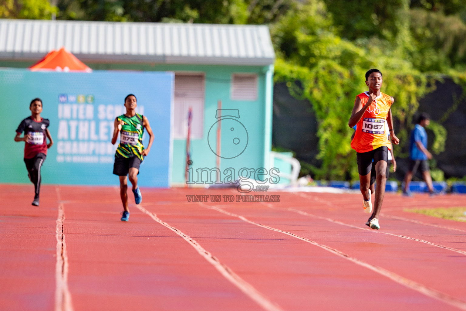 Day 3 of MWSC Interschool Athletics Championships 2024 held in Hulhumale Running Track, Hulhumale, Maldives on Monday, 11th November 2024. 
Photos by: Hassan Simah / Images.mv