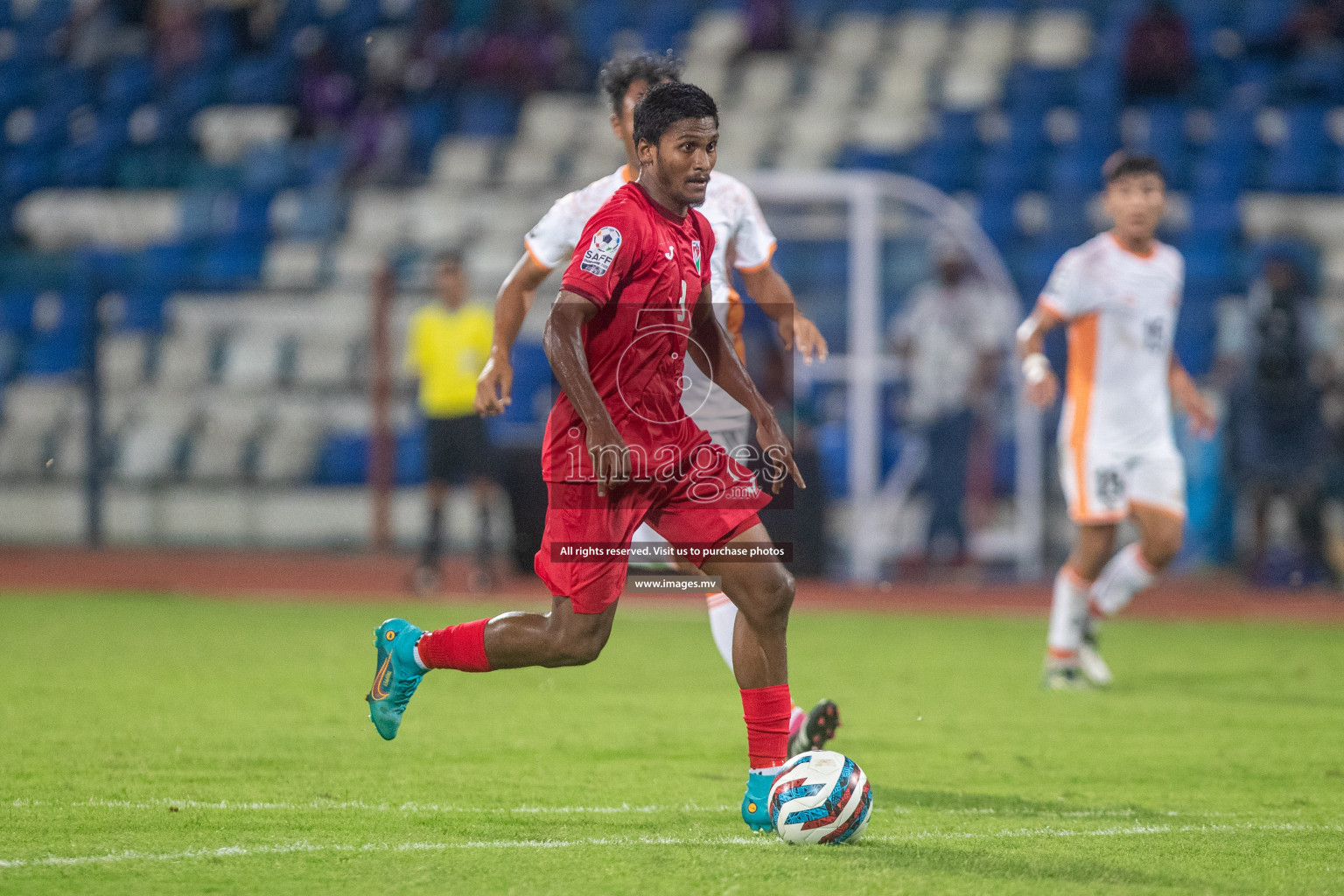 Maldives vs Bhutan in SAFF Championship 2023 held in Sree Kanteerava Stadium, Bengaluru, India, on Wednesday, 22nd June 2023. Photos: Nausham Waheed / images.mv