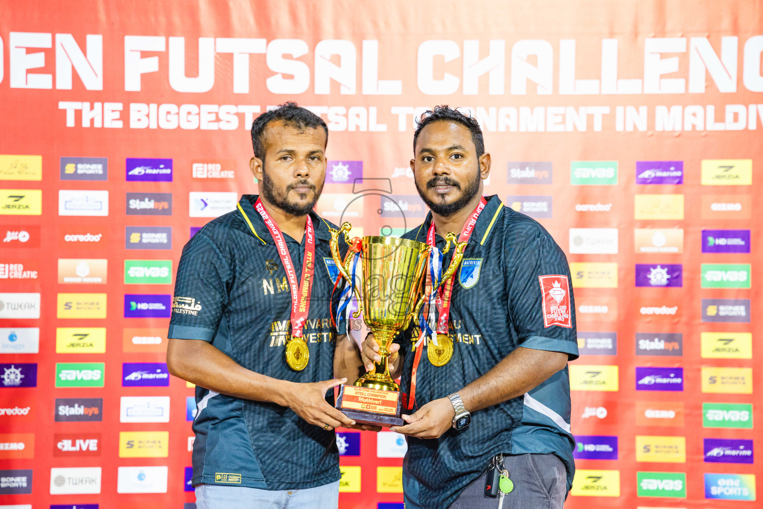 AA. Mathiveri VS AA. Thoddoo in Atoll Round Final on Day 20 of Golden Futsal Challenge 2025 was held on Thursday, 23rd January 2025, in Hulhumale', Maldives. Photos: Abdulla Abeed / images.mv