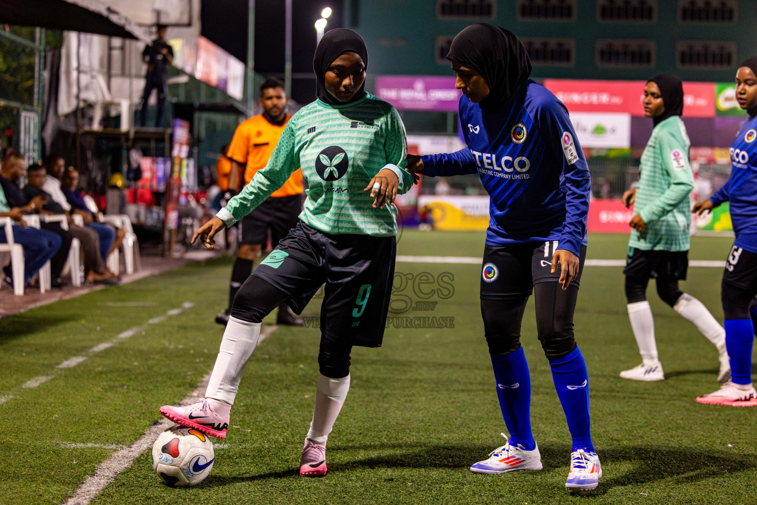 STELCO RECREATION CLUB vs TEAM DHARUMAVANTHA in Eighteen Thirty 2024 held in Rehendi Futsal Ground, Hulhumale', Maldives on Thursday, 5th September 2024. 
Photos: Hassan Simah / images.mv