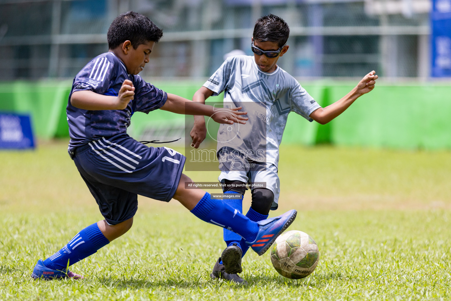 Day 1 of Milo kids football fiesta, held in Henveyru Football Stadium, Male', Maldives on Wednesday, 11th October 2023 Photos: Nausham Waheed/ Images.mv