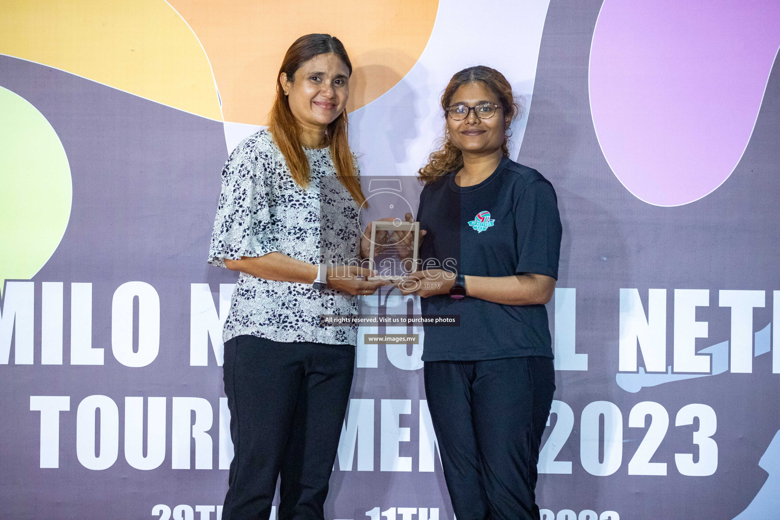 Day 6 of 20th Milo National Netball Tournament 2023, held in Synthetic Netball Court, Male', Maldives on 4th June 2023 Photos: Nausham Waheed/ Images.mv