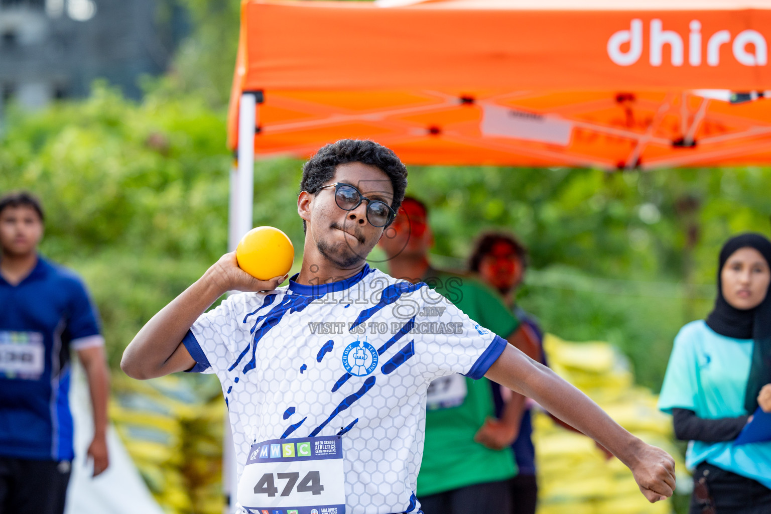 Day 2 of MWSC Interschool Athletics Championships 2024 held in Hulhumale Running Track, Hulhumale, Maldives on Sunday, 10th November 2024. 
Photos by: Hassan Simah / Images.mv