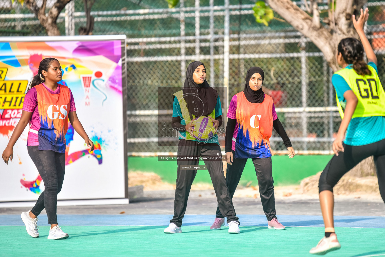 Day 6 of Junior Netball Championship 2022 on 10th March 2022 held in Male', Maldives. Photos by Nausham Waheed