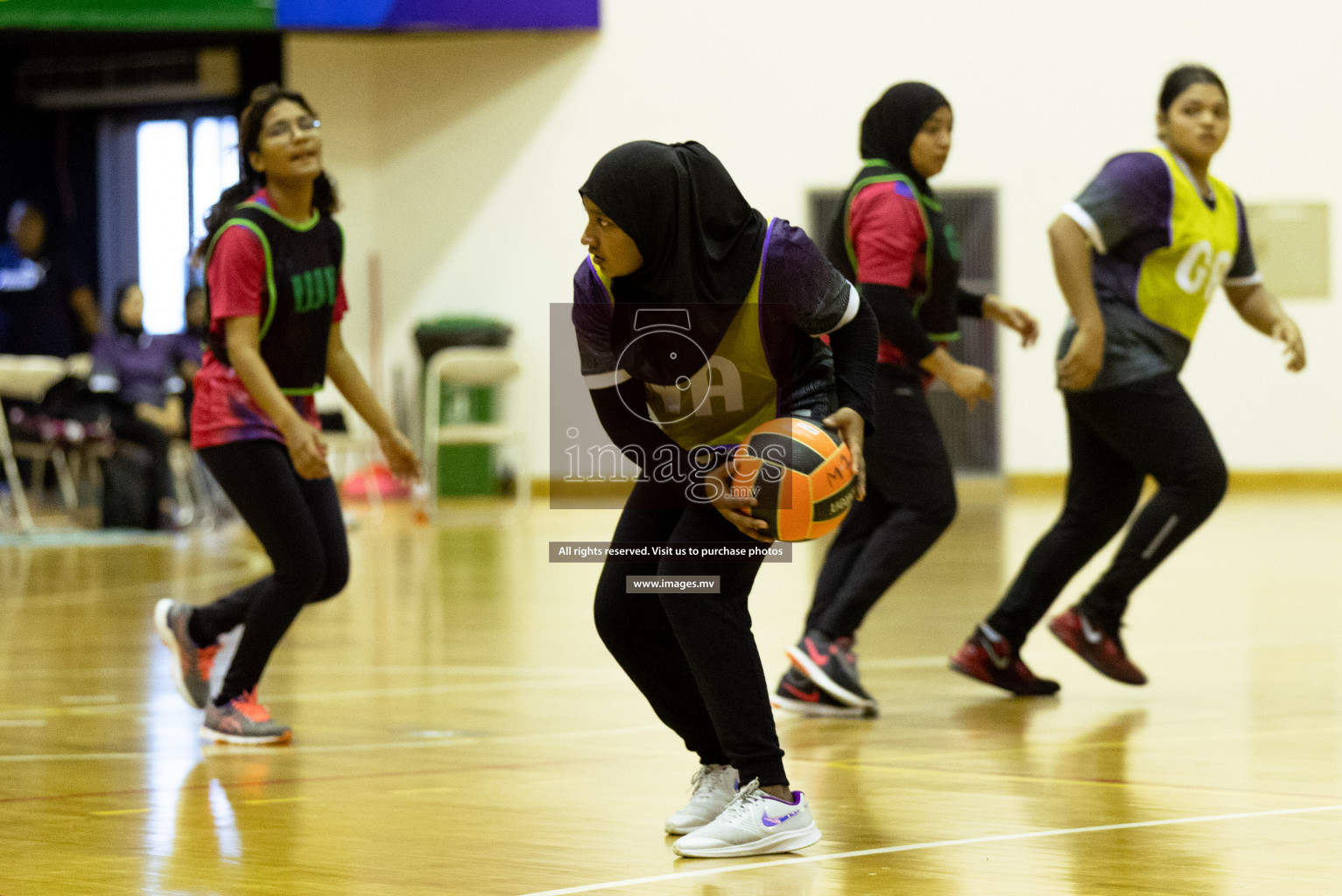 Sports Club Skylark vs United Unity Sports Club in the Milo National Netball Tournament 2022 on 19 July 2022, held in Social Center, Male', Maldives. Photographer: Shuu / Images.mv