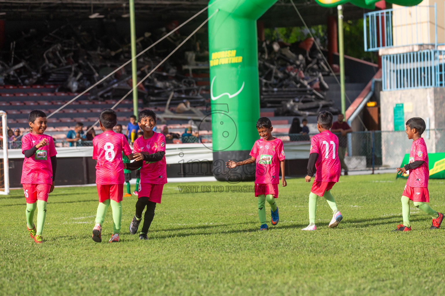 Day 1 of MILO Kids Football Fiesta was held at National Stadium in Male', Maldives on Friday, 23rd February 2024.