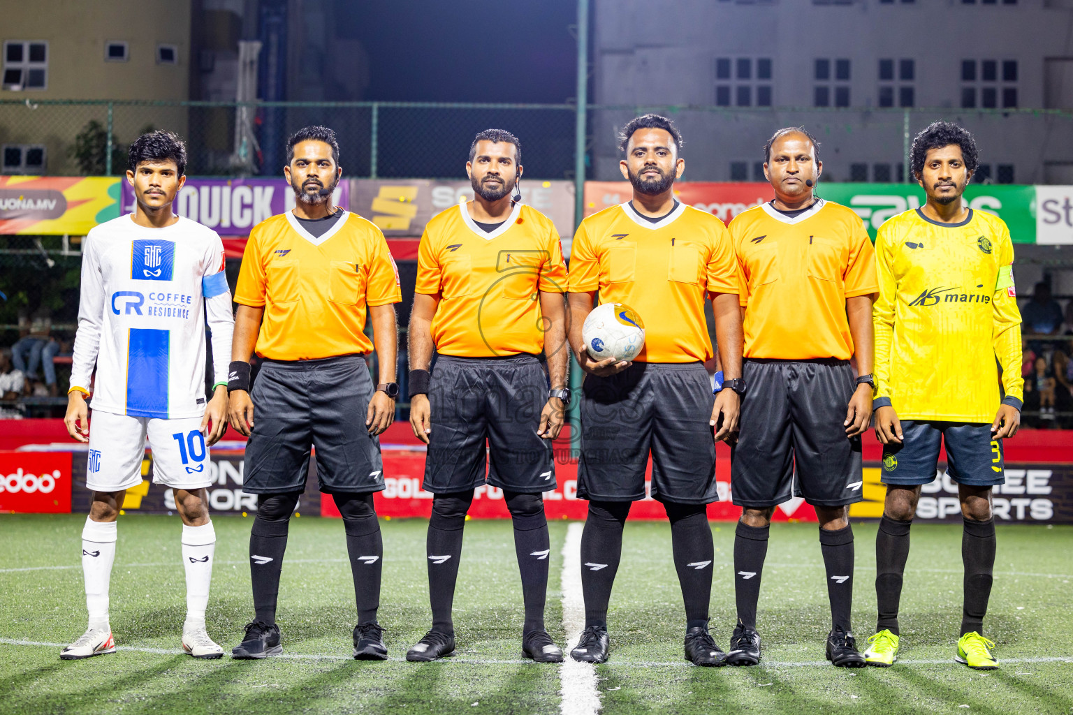 Gdh Gadhdhoo vs S Hithadhoo in zone round Day 30 of Golden Futsal Challenge 2025 was held on Monday , 3rd February 2025, in Hulhumale', Maldives. Photos: Nausham Waheed / images.mv