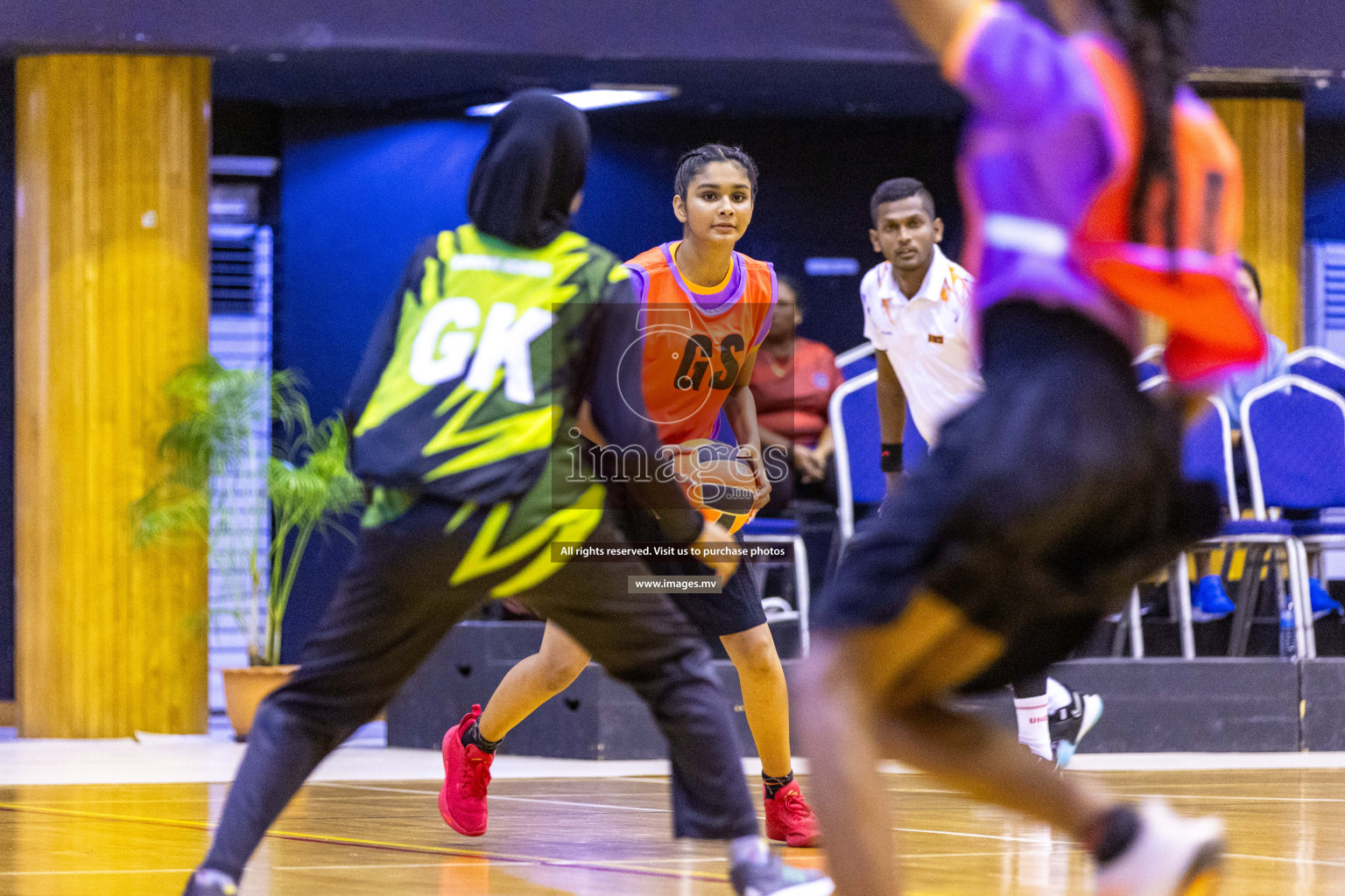 Day4 of 24th Interschool Netball Tournament 2023 was held in Social Center, Male', Maldives on 30th October 2023. Photos: Nausham Waheed / images.mv