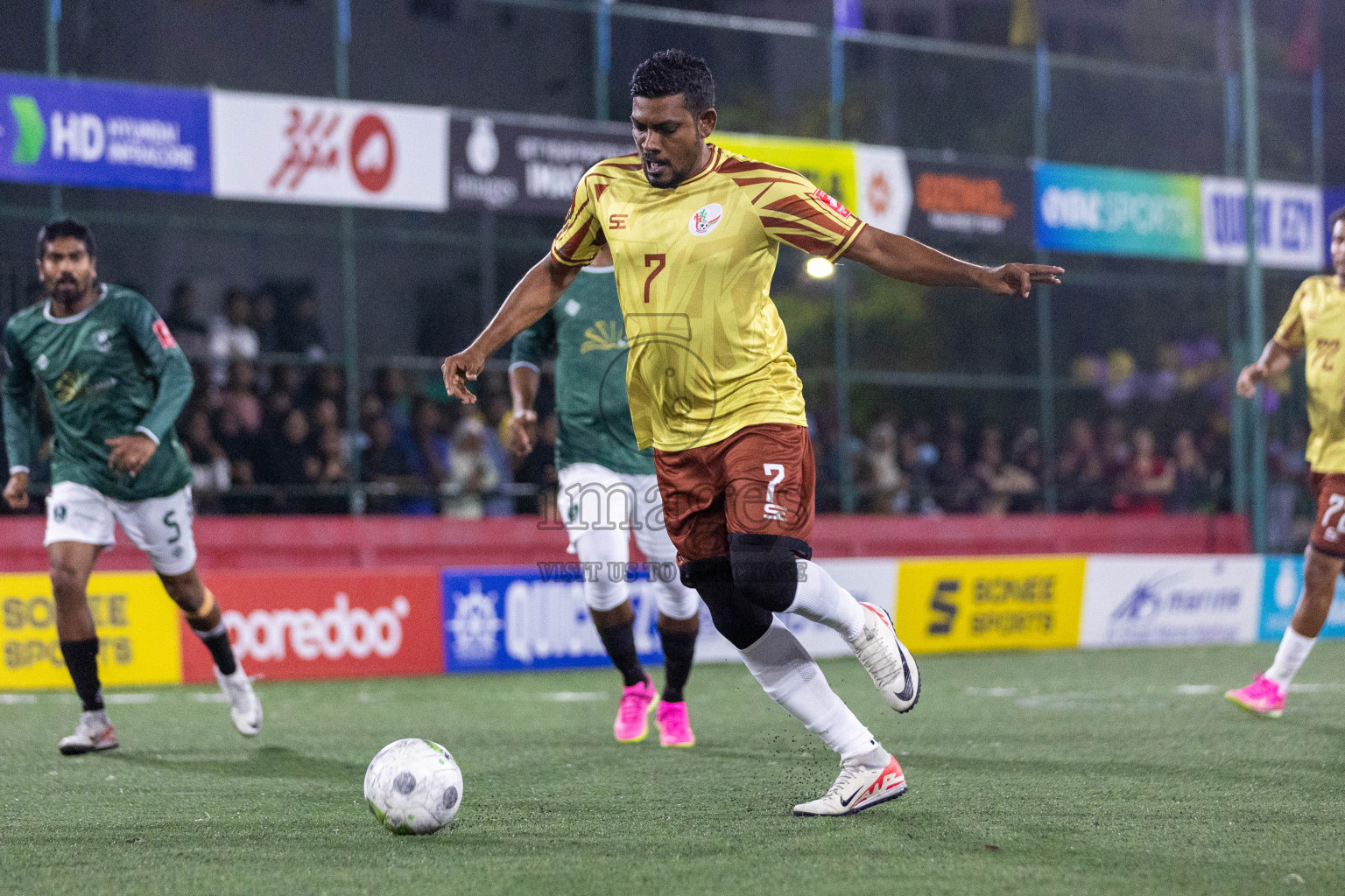 N.Holhudhoo VS N.Miladhoo in Day 11 of Golden Futsal Challenge 2024 was held on Thursday, 25th January 2024, in Hulhumale', Maldives Photos: Nausham Waheed / images.mv