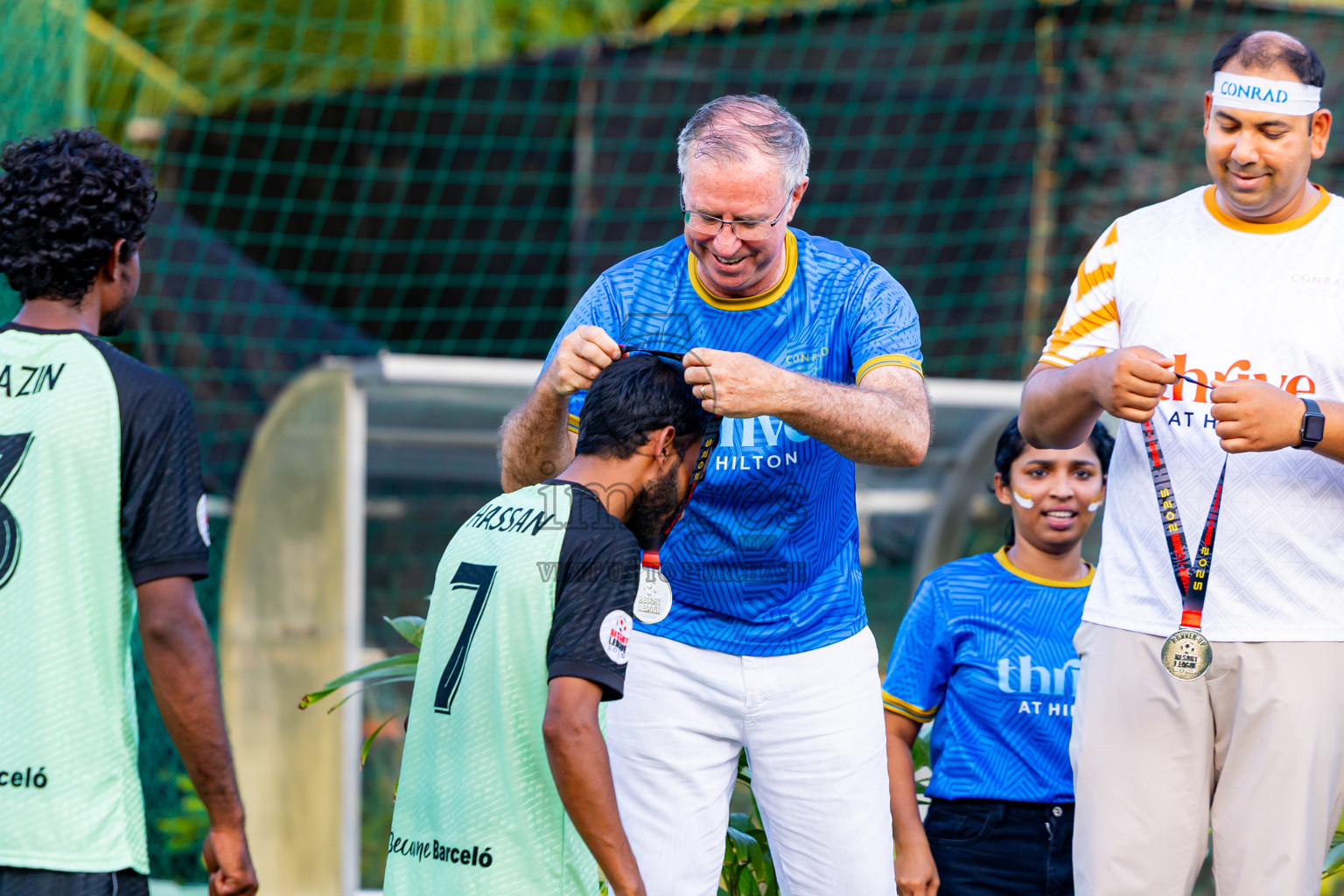 Barcelo vs Conrad in the Final of Resort League 2025 (Ari Zone) was held on Sunday, 28th June 2025 in Conrad Maldives Rangali Island, Alif Dhaalu Atoll, Maldives. Photos: Nausham Waheed / images.mv