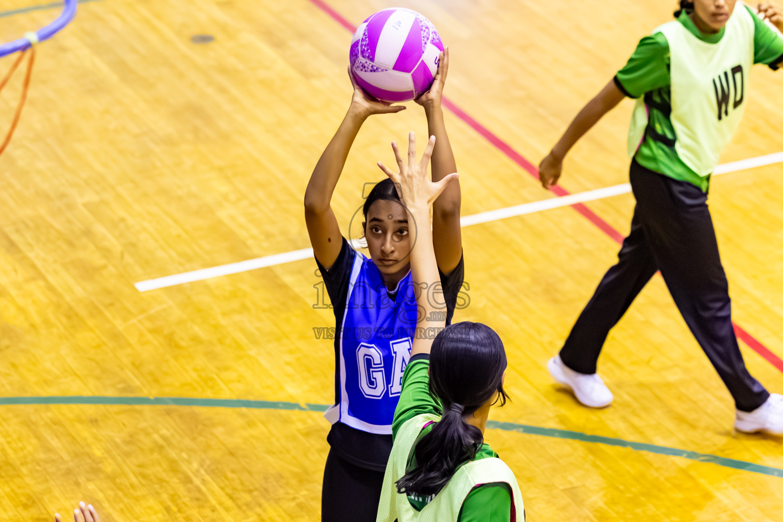 C Green Streets vs SC Shinning Star in Day 5 of 24th Milo Netball Association Championship held in Social Center at Male', Maldives on Friday, 5th September 2025. Photos: Nausham Waheed / images.mv