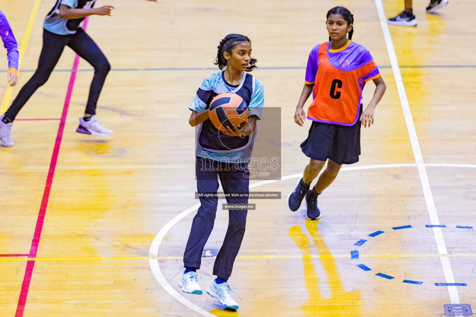 Day2 of 24th Interschool Netball Tournament 2023 was held in Social Center, Male', Maldives on 28th October 2023. Photos: Nausham Waheed / images.mv