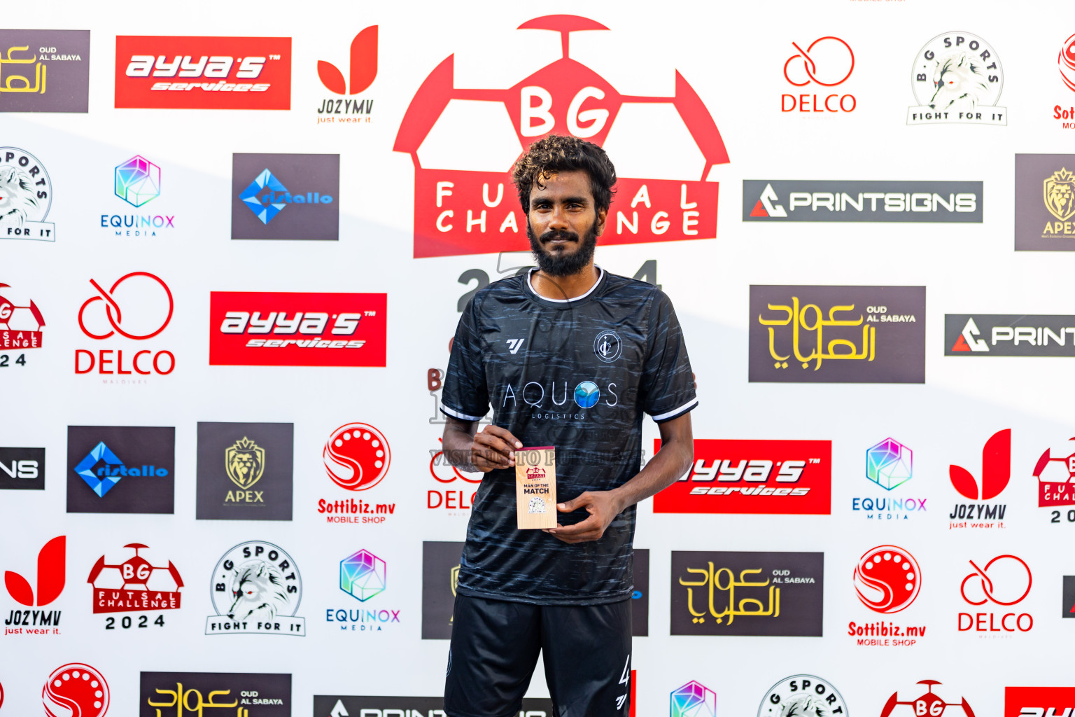 Invicto SC vs Escolar FC in Day 3 of BG Futsal Challenge 2024 was held on Thursday, 14th March 2024, in Male', Maldives Photos: Nausham Waheed / images.mv