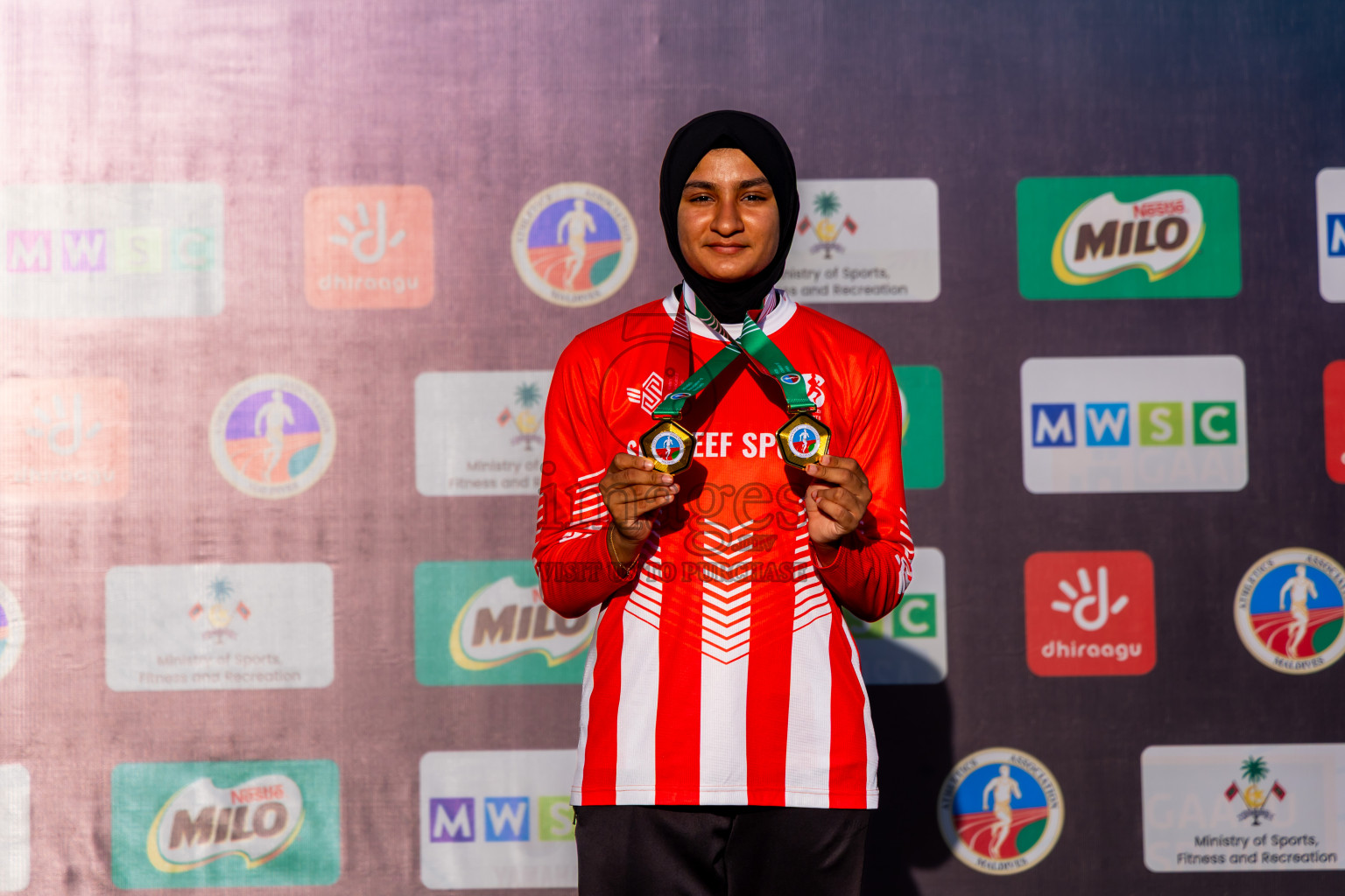 Day 3 of National Athletics Championship 2025 was held at Ekuveni Running Ground in Male', Maldives on Saturday, 16th August 2025. Photos: Nausham Waheed / images.mv
