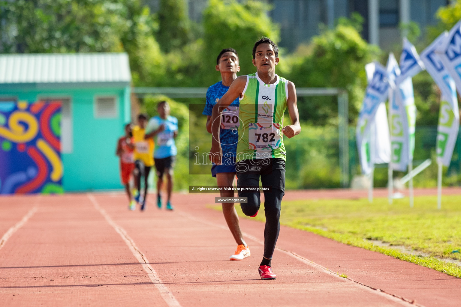 Day three of Inter School Athletics Championship 2023 was held at Hulhumale' Running Track at Hulhumale', Maldives on Tuesday, 16th May 2023. Photos: Nausham Waheed / images.mv